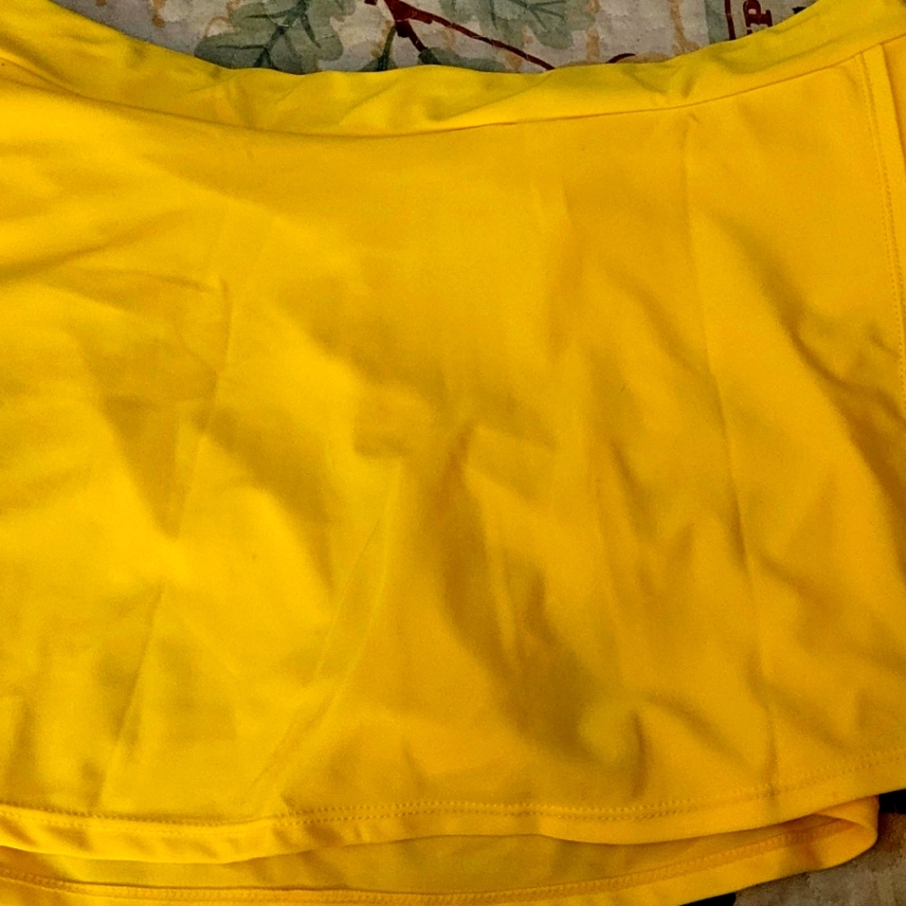 Bright Yellow Swim Skirt
